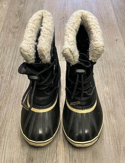 Black Sorel Winter Boots, 2Y