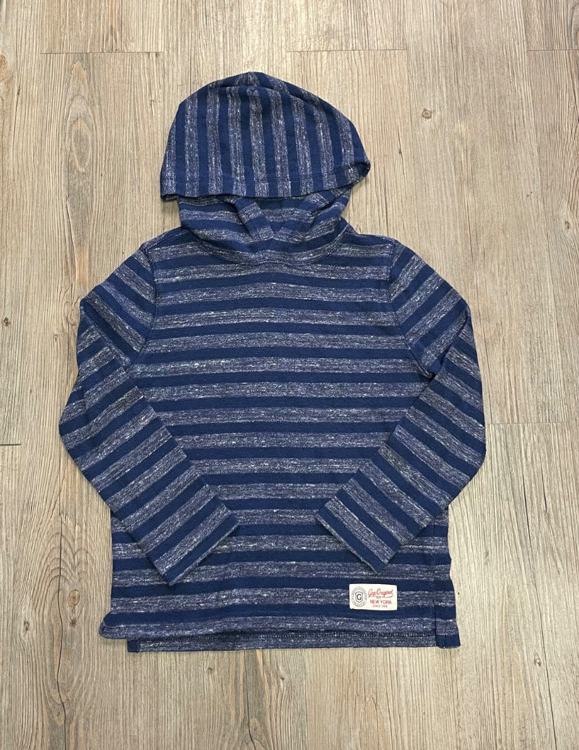 Navy Gap Long Sleeve Hoodie, 6-7Y