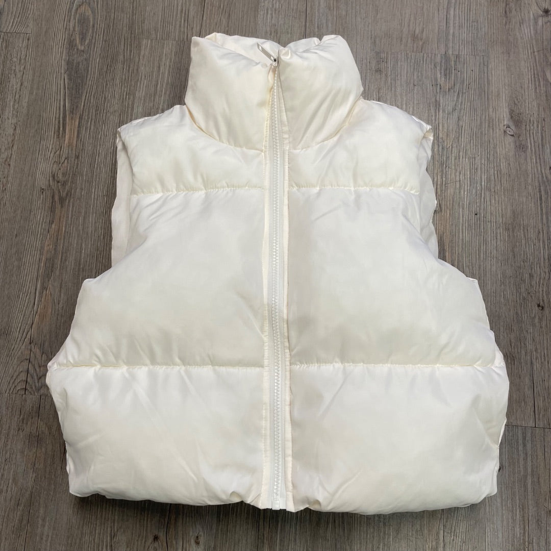 White Aeropostale Winter Vest, XS