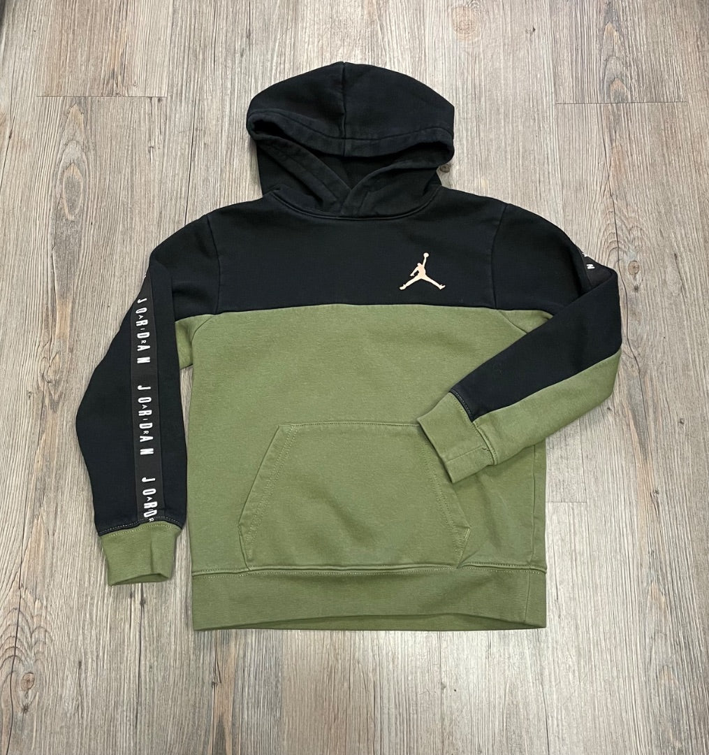Black,Green Jordan Pullover Hoodie, 6-7Y