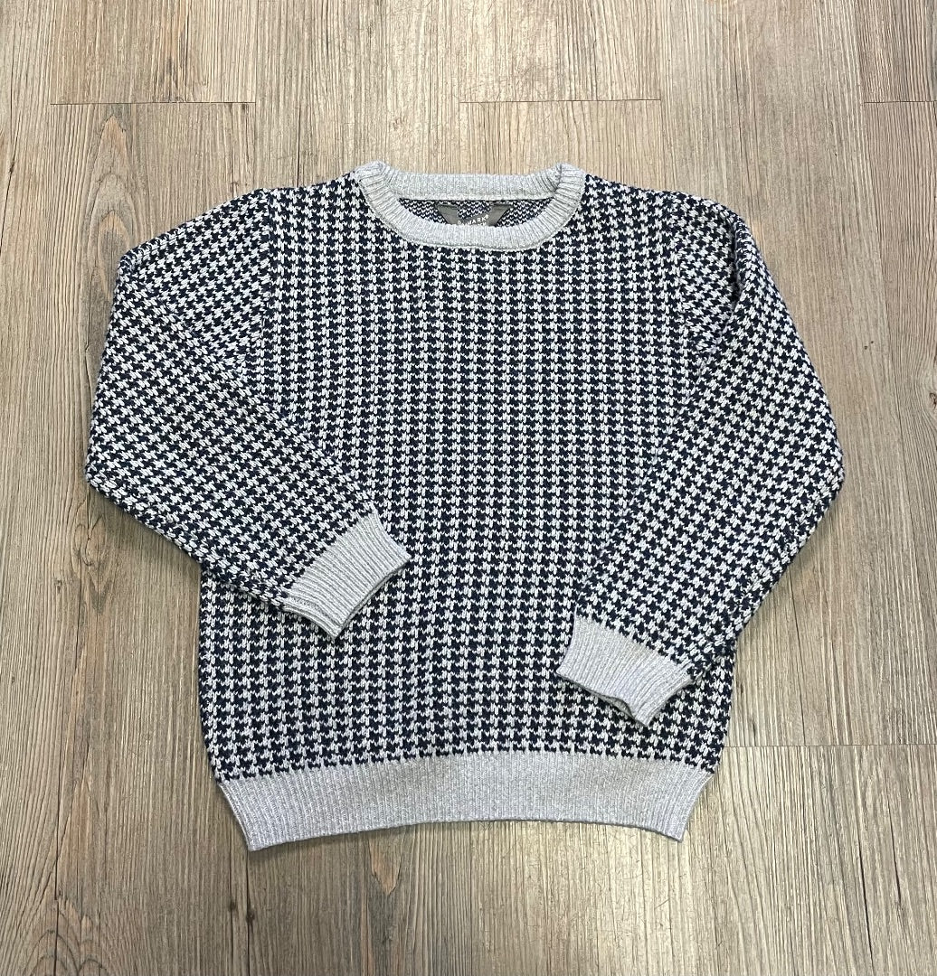Grey,Navy Primark Knit Pullover Sweater, 6-7Y