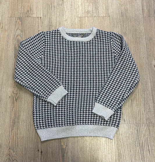 Grey,Navy Primark Knit Pullover Sweater, 6-7Y