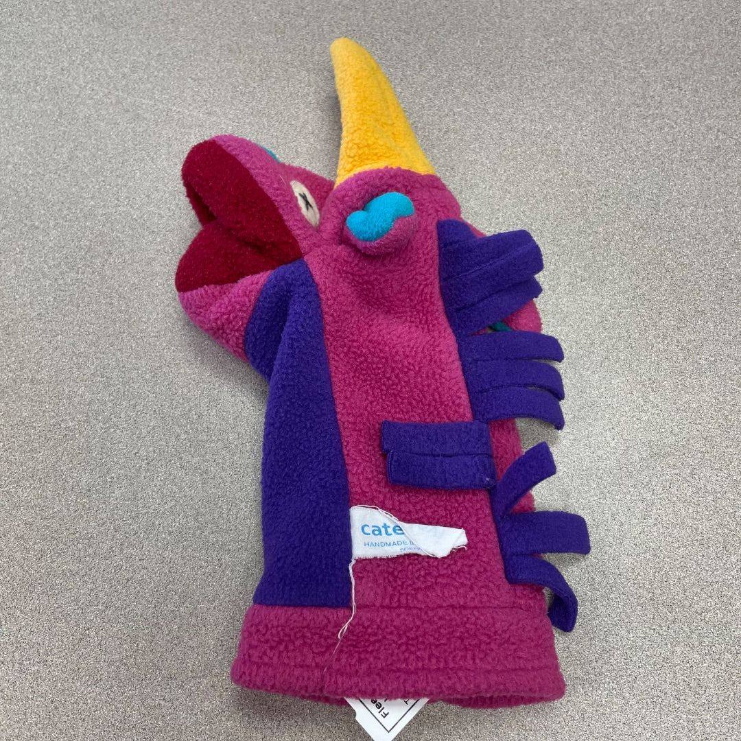 Multi Colour Cat & Levi Fleece Unicornn Hand Puppet, Pre-owned