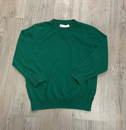 Green Zara Long Sleeve Knit Sweater, 6Y
