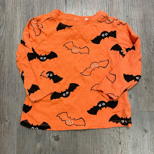 Bat Pattern Old Navy Long Sleeve Top, 12-18M