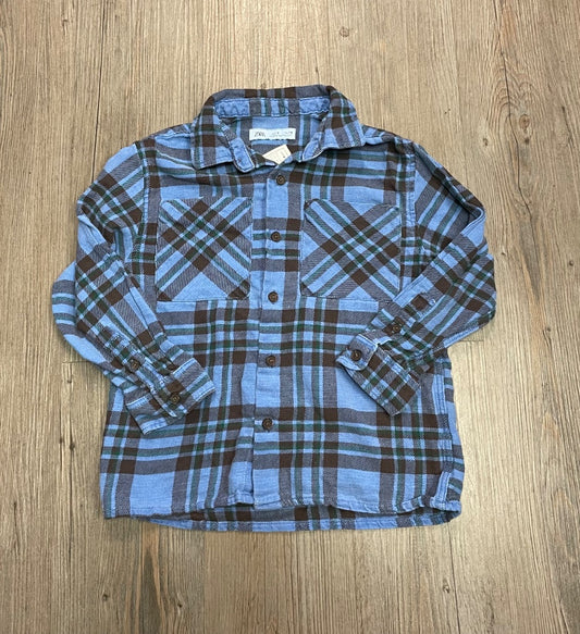 Multi Colour Zara Long Sleeve Shirt, 6Y
