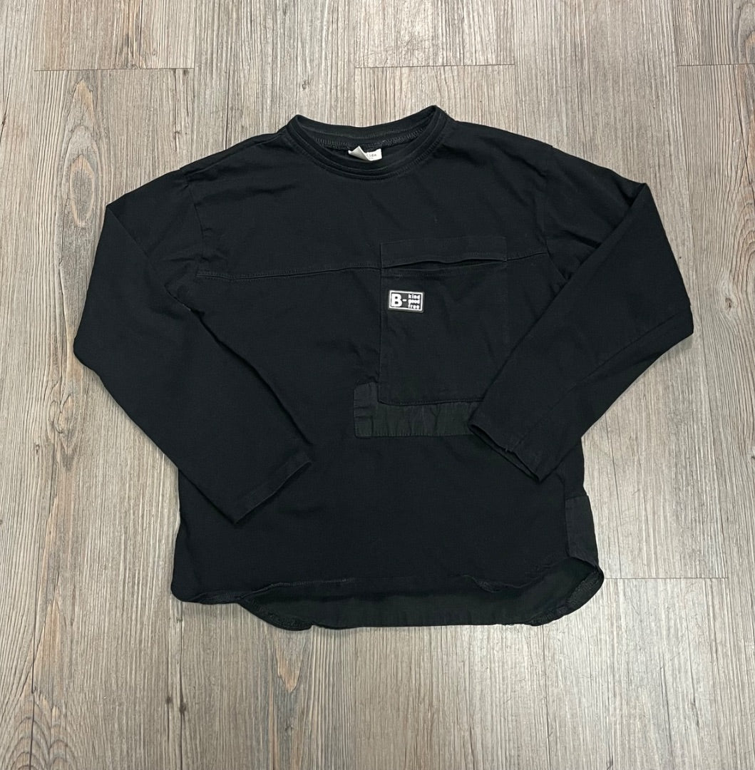 Black Zara Long Sleeve Top, 7Y