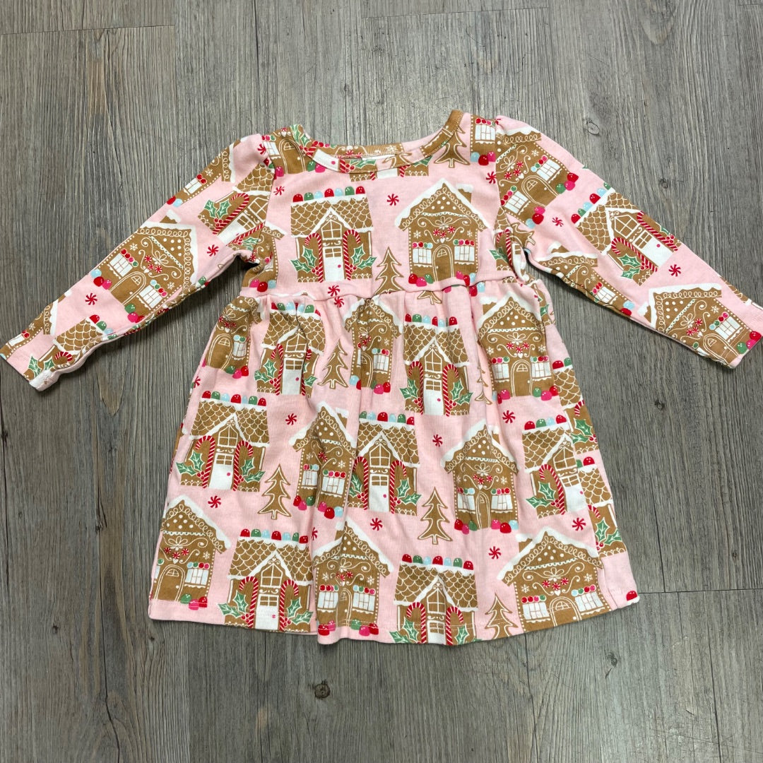 Candy Cane House Pattern Gymboree Holiday Dress, 12-18M