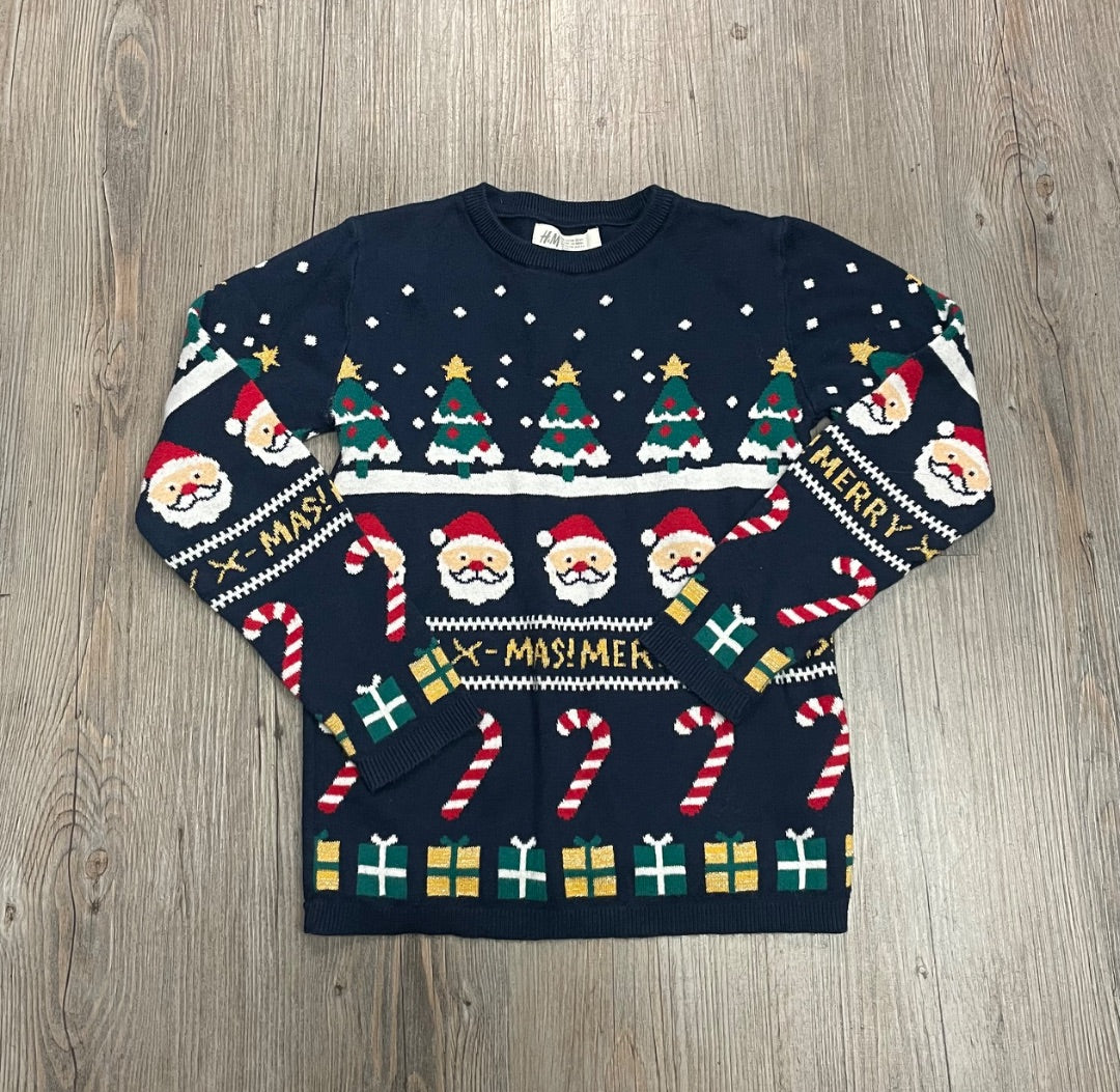 Multi Colour H&M Knit Long Sleeve Sweater 6-7Y