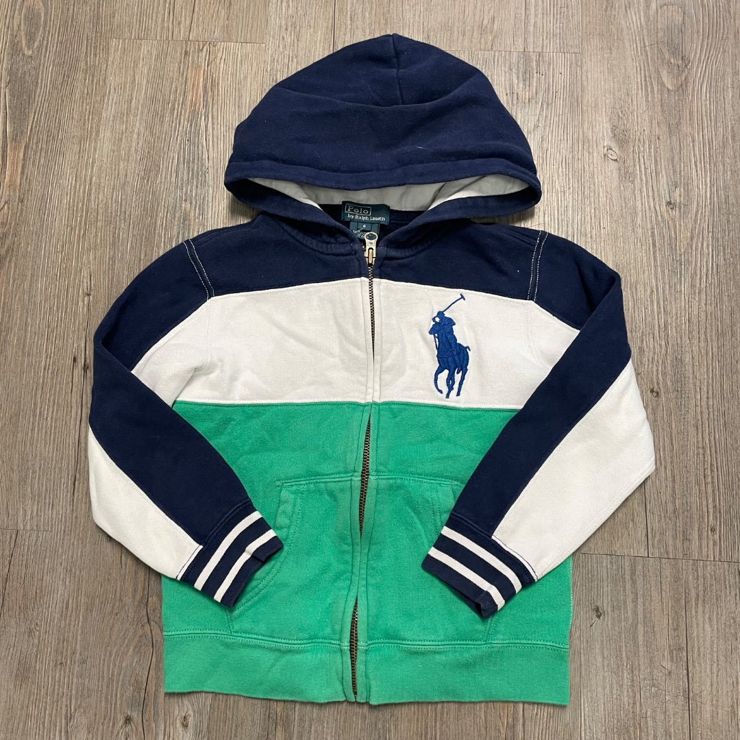 Multi Colour Polo Ralph Lauren Zip Hoodie, 6Y