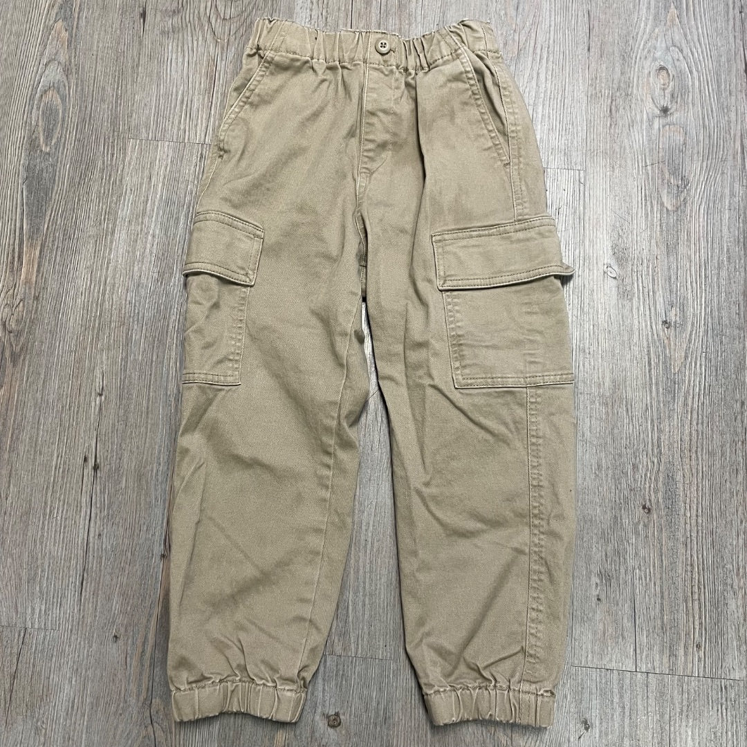 Tan Uniqlo Jogger Pants, 5-6Y