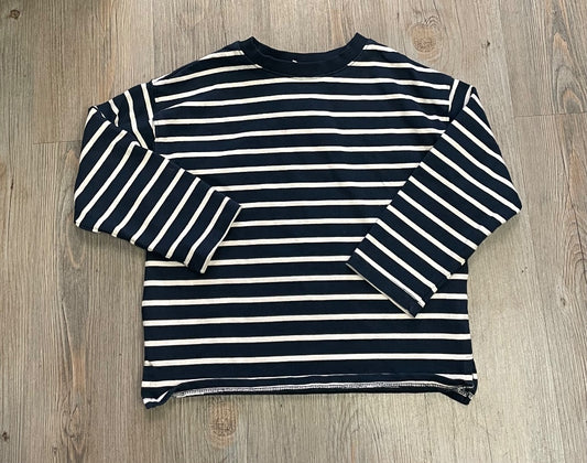 Navy Stripe Zara Long Sleeve Top, 6-7Y