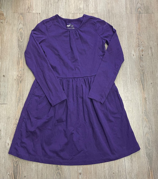 Purple Primary Long Sleeve Dress, 10Y