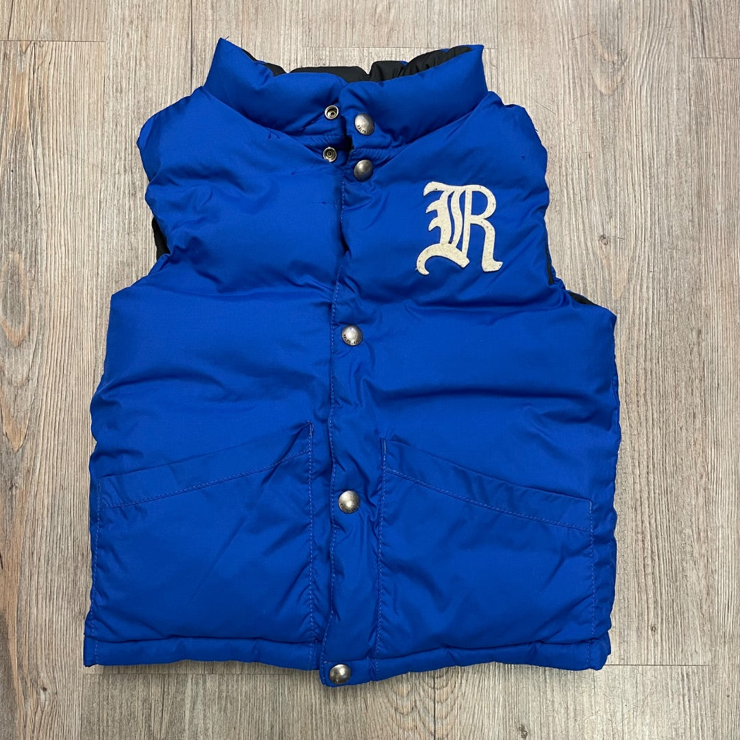 Blue Black Polo Ralph Lauren Reversible Down vest, 4Y