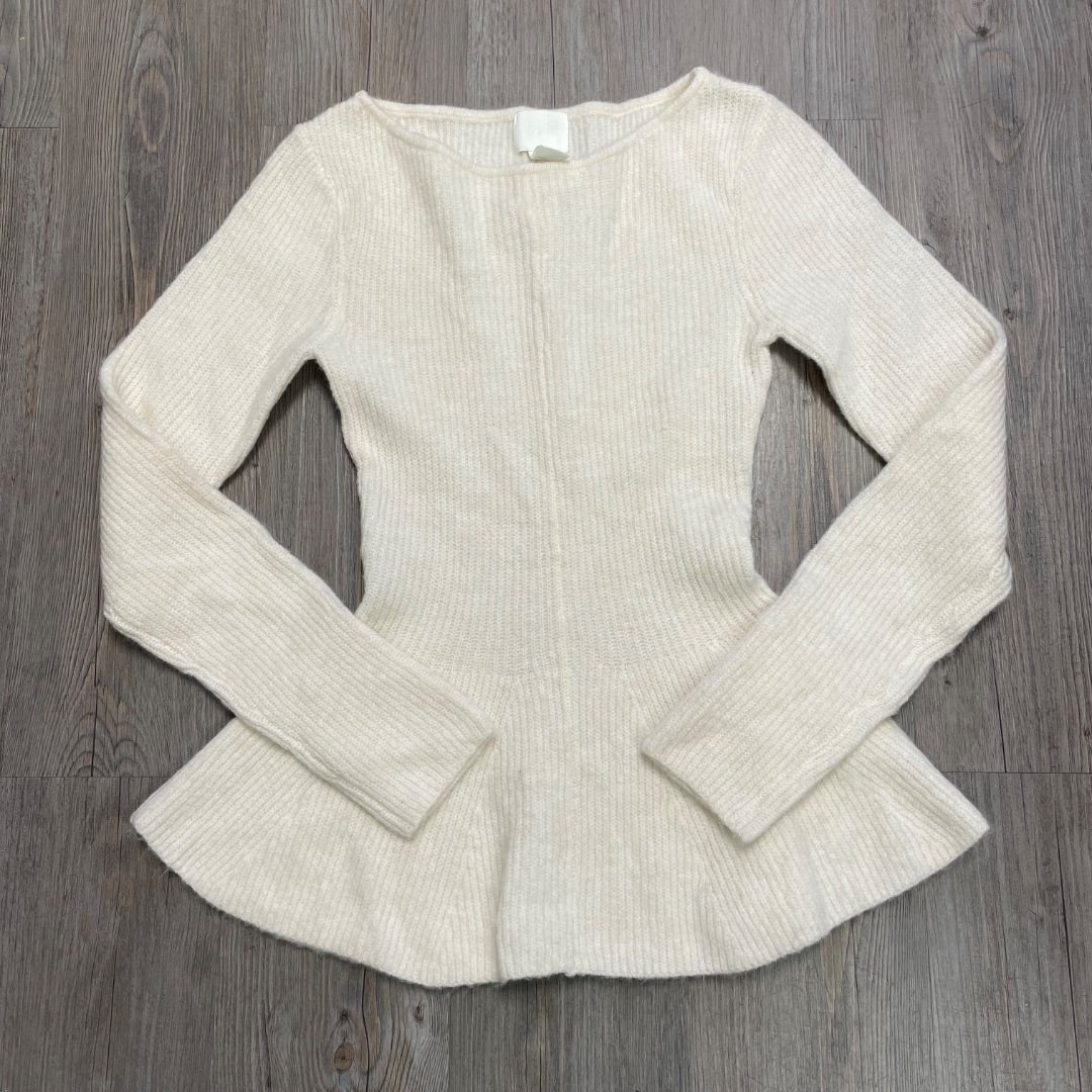 Ivory H&M Knit Long Sleeve Tunic Top, XS