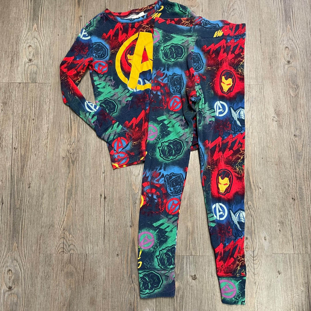 Multi Colour Gap 2PC Marvel PJ Set, 10Y