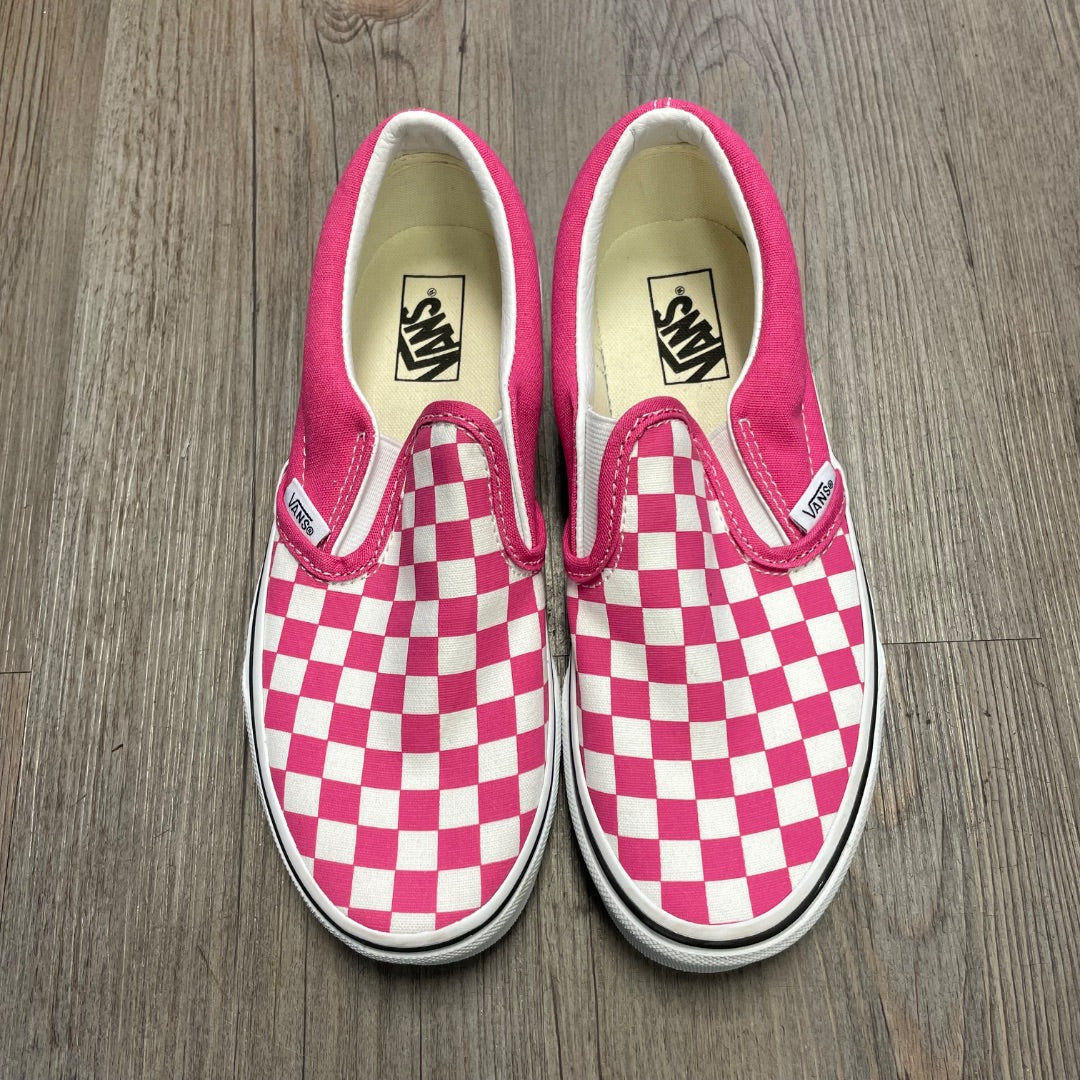 Pink Vans Slip On Shoes, 3Y
