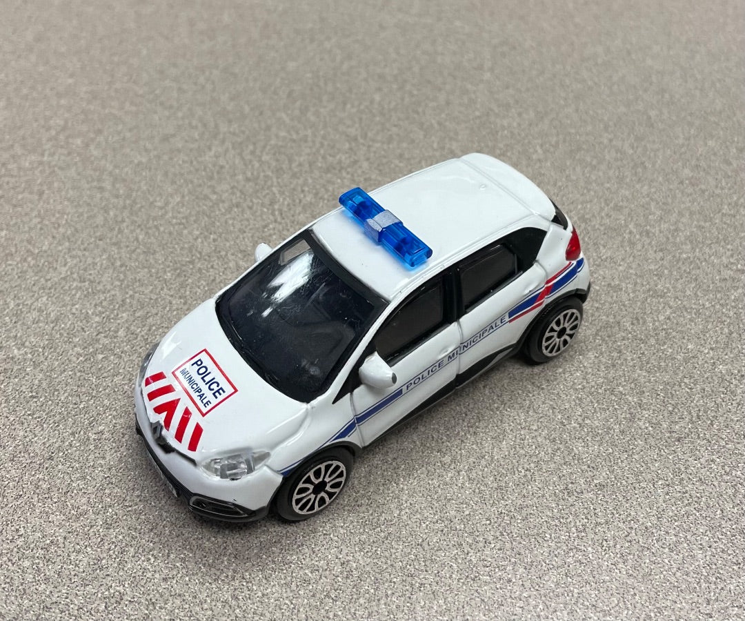 White  Police Car, 4 inch