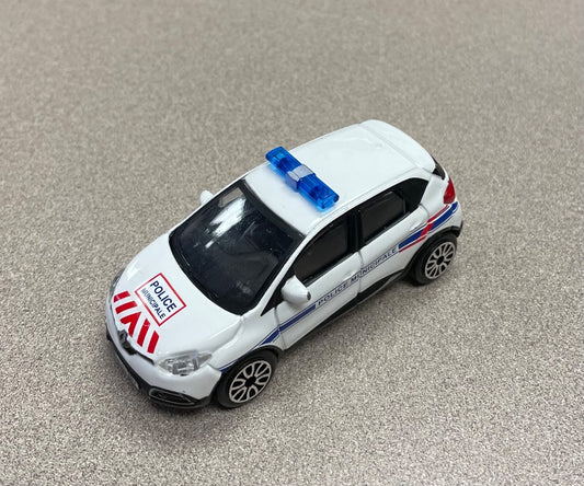White  Police Car, 4 inch