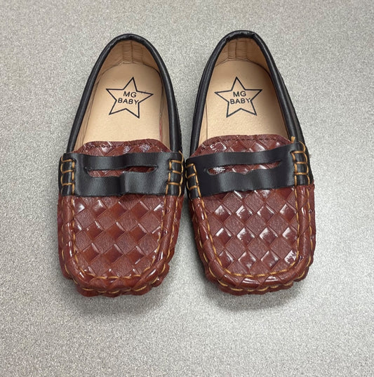 Brown MG Baby Baby BradedLoafer, 5-6T