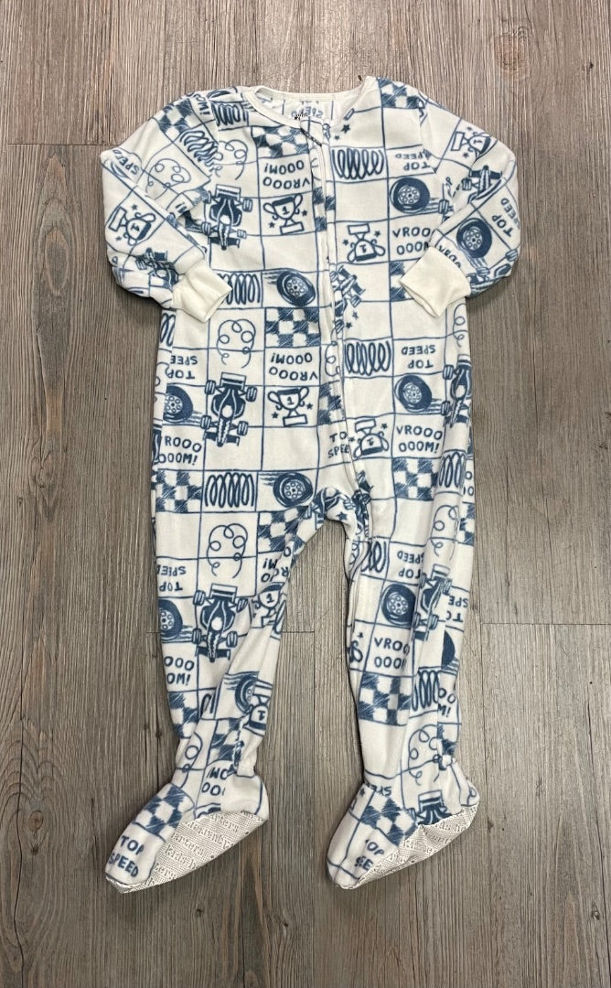 Blue,White Kids Headquarters PJ Onesie, 2Y