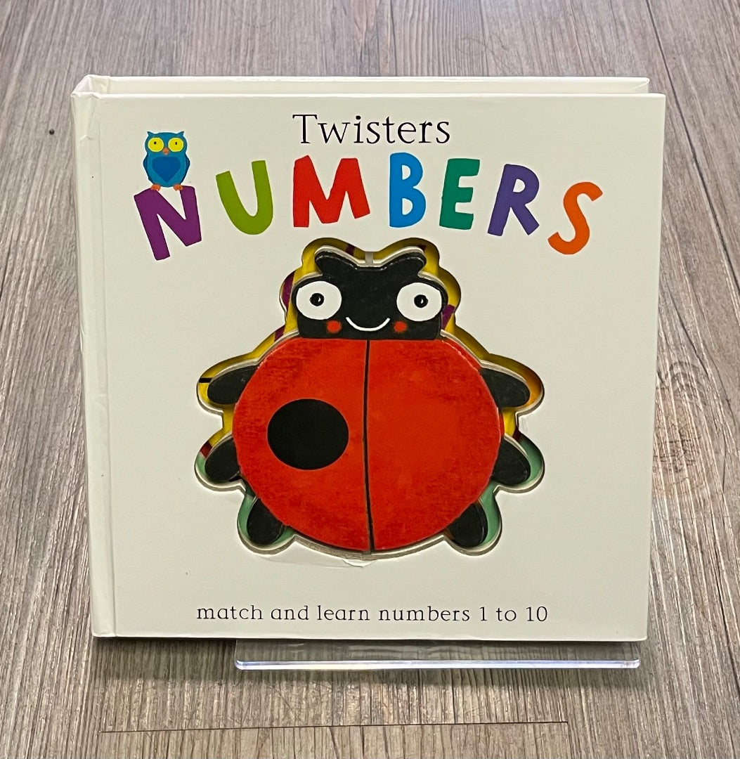 Multi Colour  Twisters Numbers, Boardbook