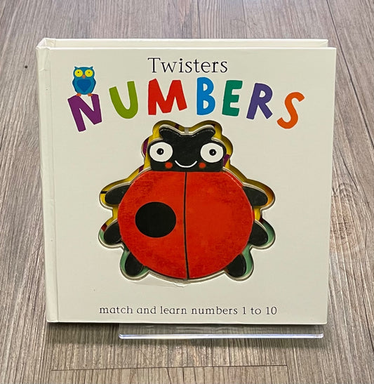Multi Colour  Twisters Numbers, Boardbook