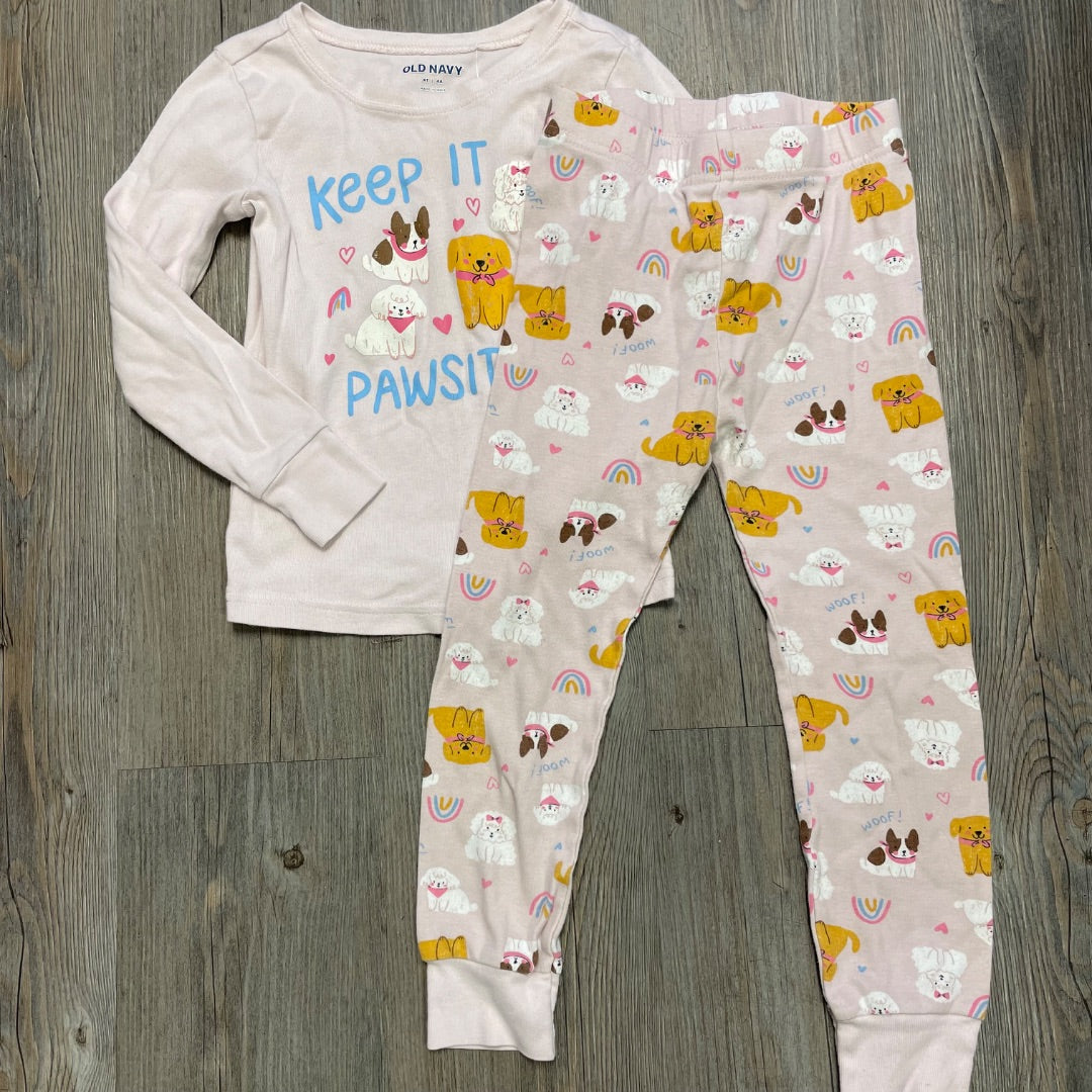 Puppy Pattern Old Navy 2PC PJ Set, 4Y