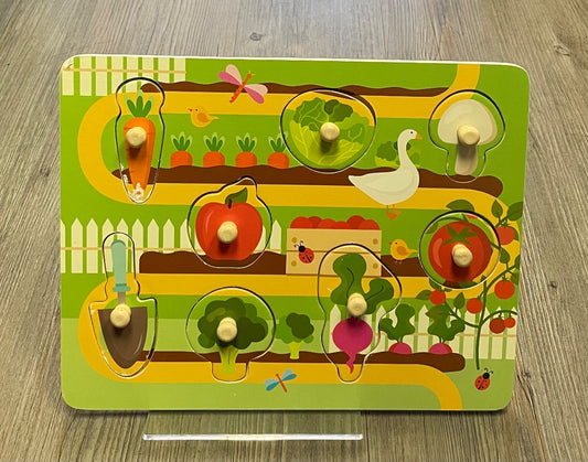 Multi Colour Mastermind Toys Knob Veggie Puzzle, 3Y+
