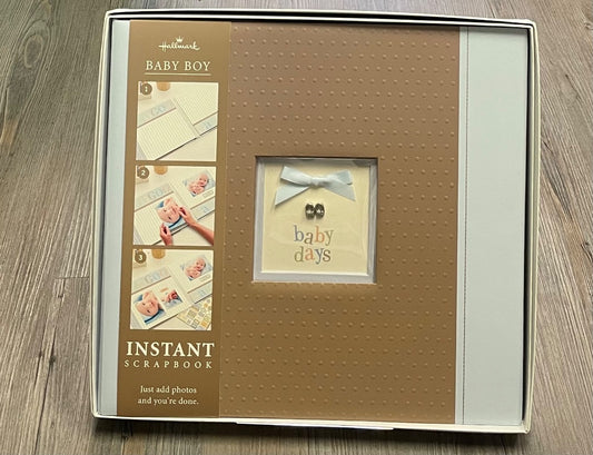 Blue Hallmark Instant Scrap Book