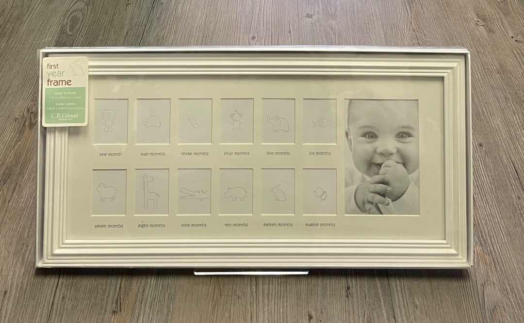 White C.R.Gibson First Year Frame, 1.5inchx2 inch