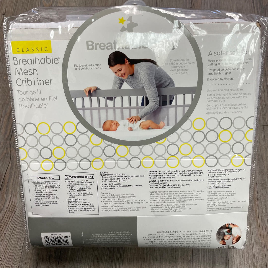Star Pattern Breathable Baby NEWMesh Crib Bumper
