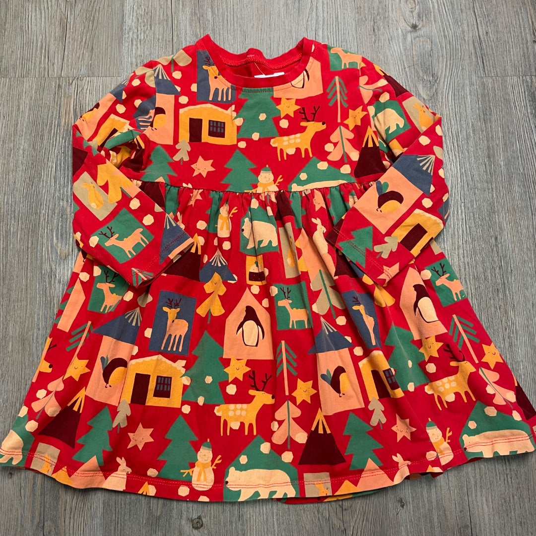 Multi Colour Long Sleeve Dress 6Y