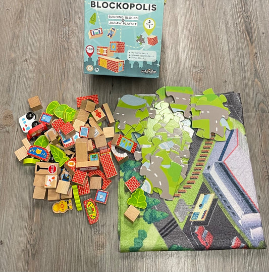 Multi Colour Imagination Generation Blockopolis Building Blocks Jigsaw Play Set, 3Y+