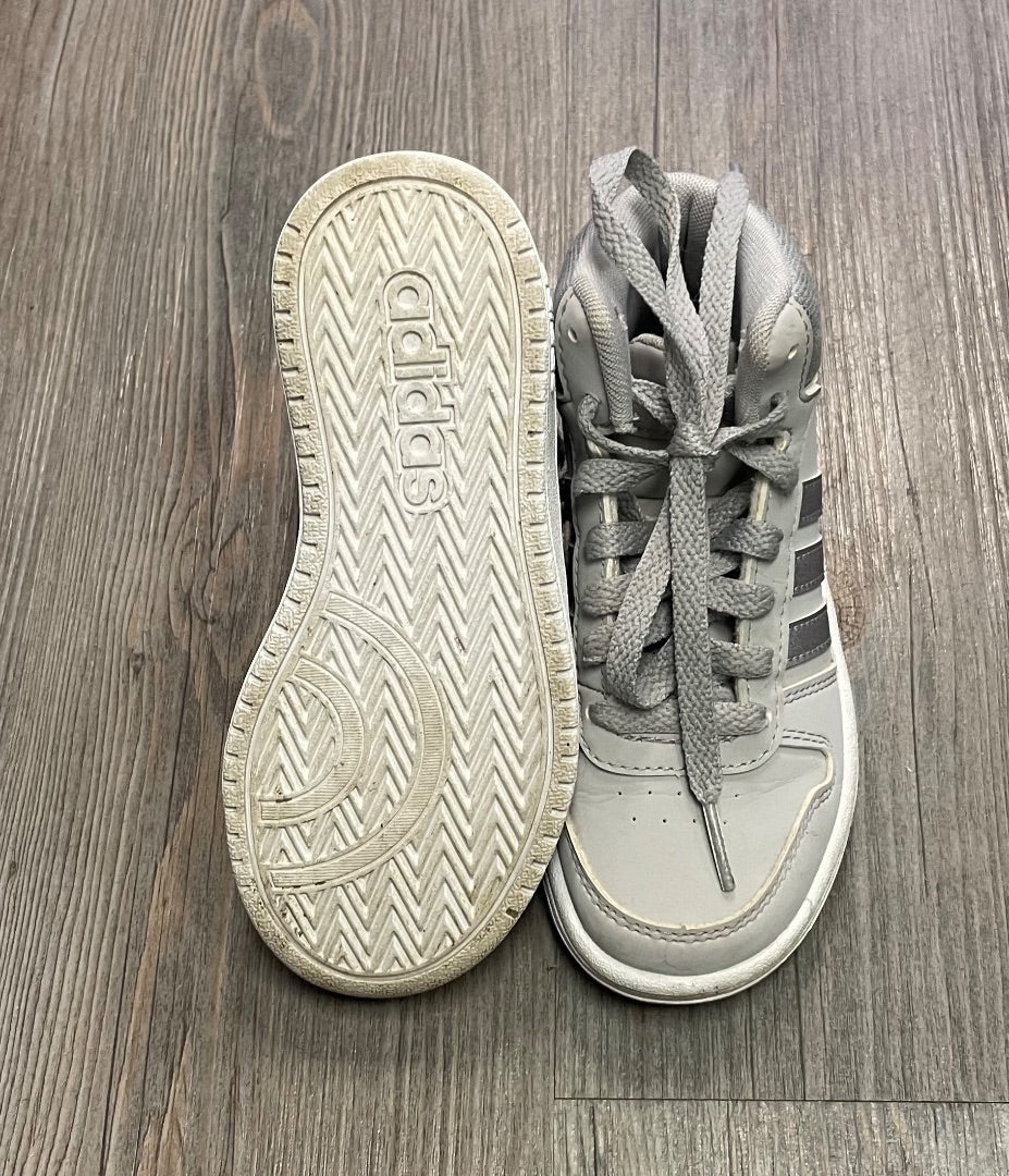 Grey Adidas Hightop Sneaker, 11Y