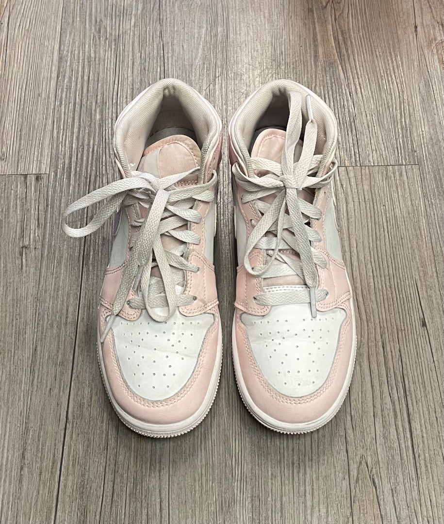 Pink ,White Nike HIghtop Sneaker, 4Y