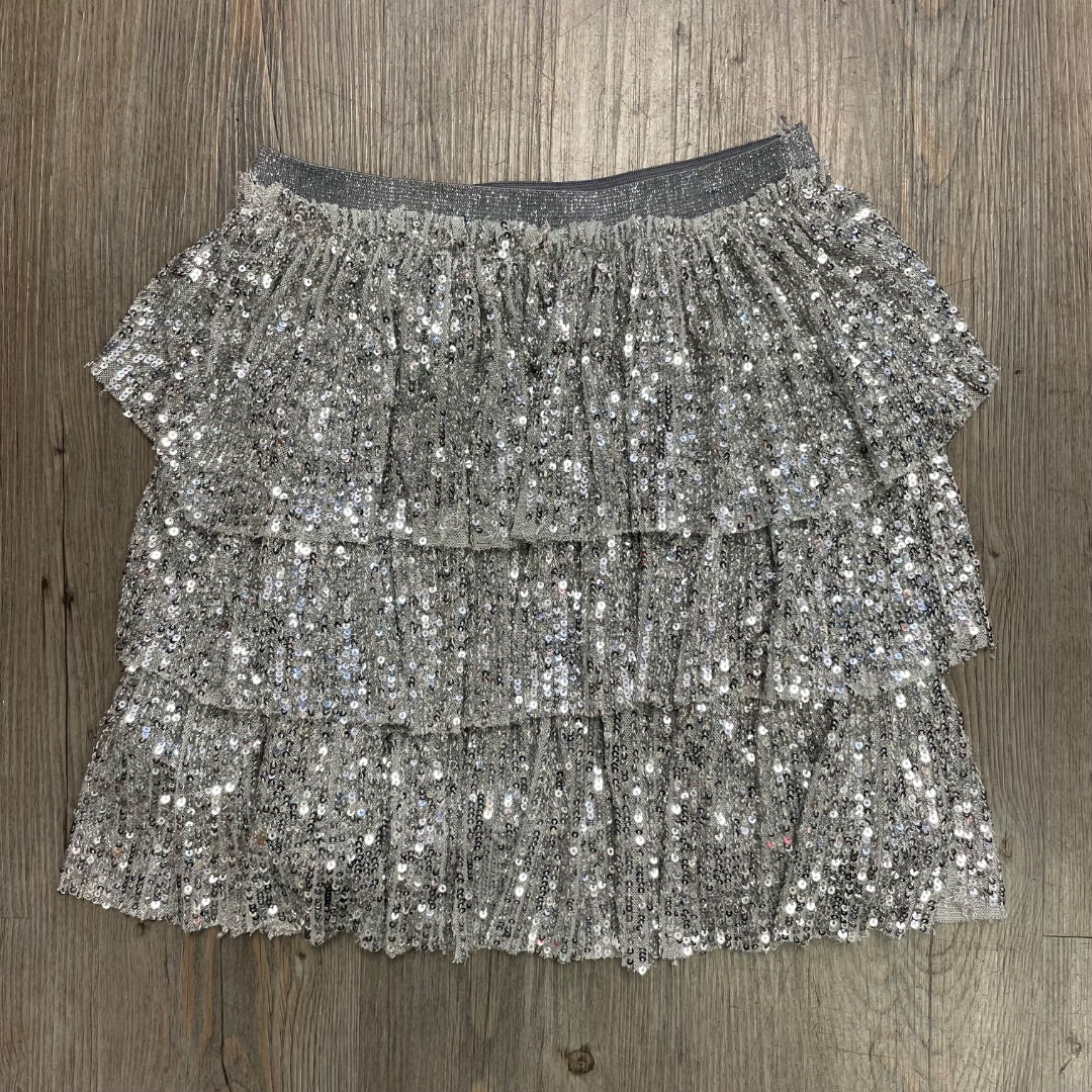 Silver Zara Sequins Skirt, 11-12Y