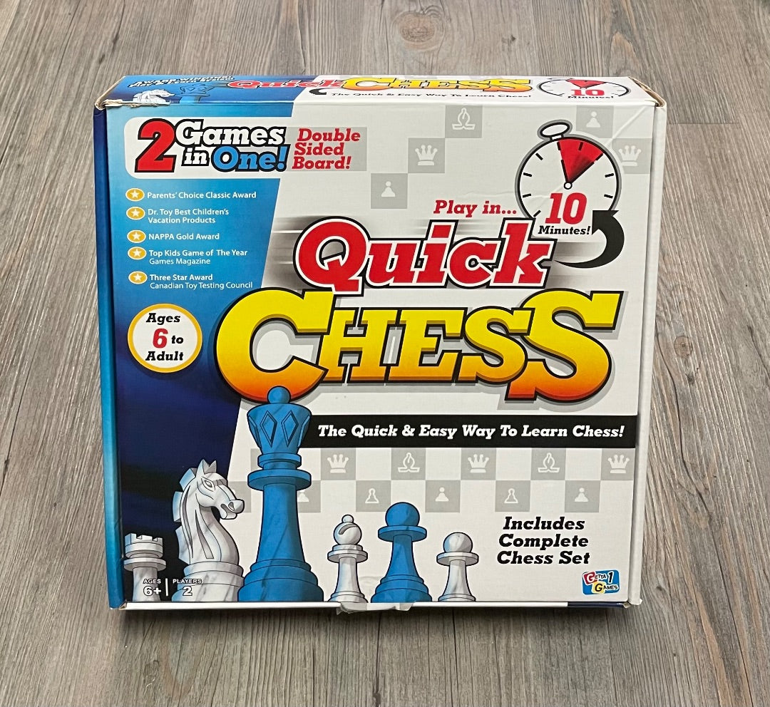 Multi Colour Quercetti Migoga Quick Chess, 6Y+