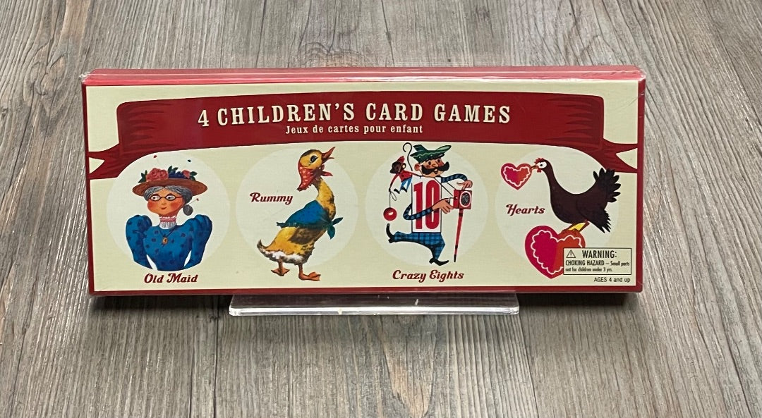 Multi  4 Childrens Card Games, 4Y+