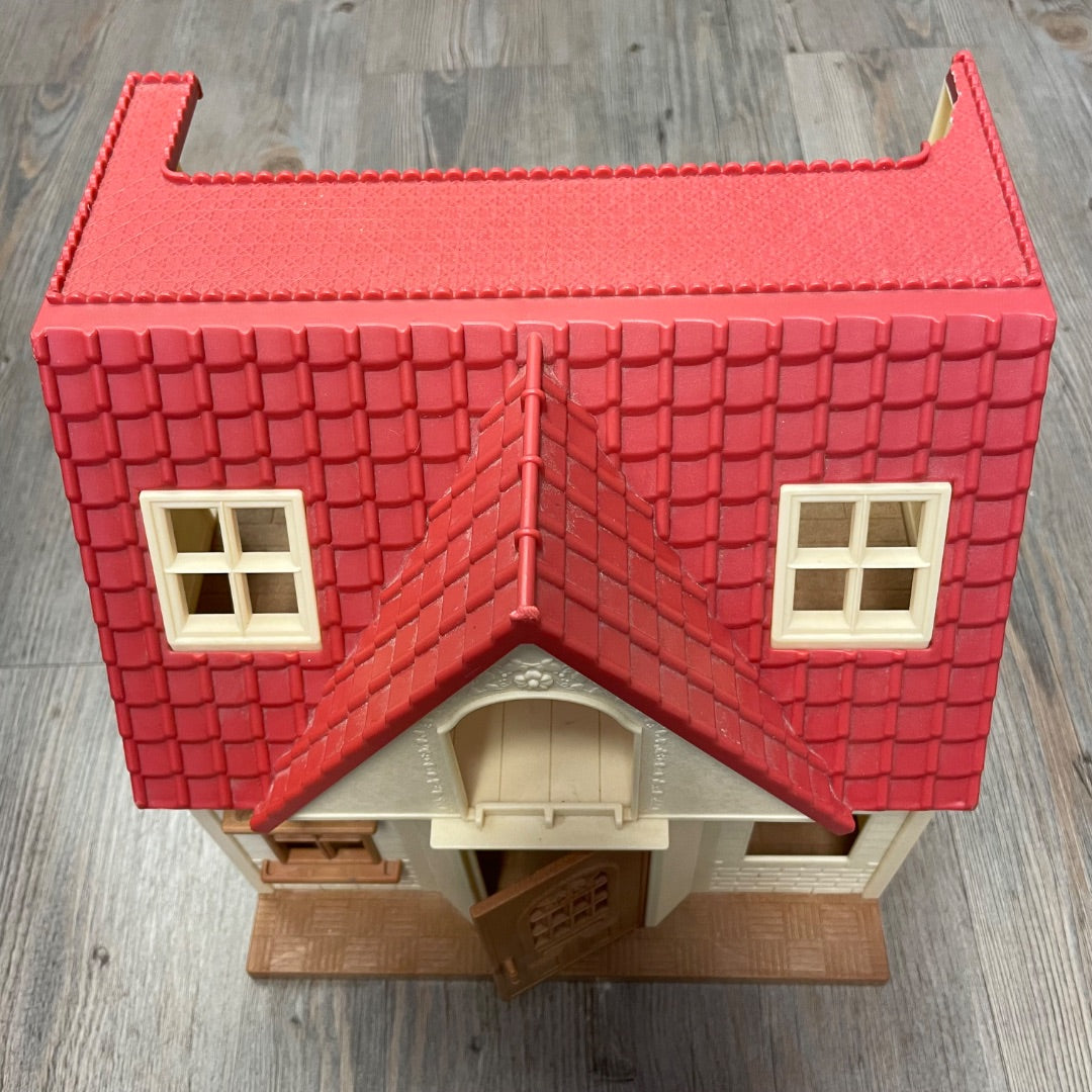 Beige Calico Critters Red roof Cozy Cottage, 3Y+