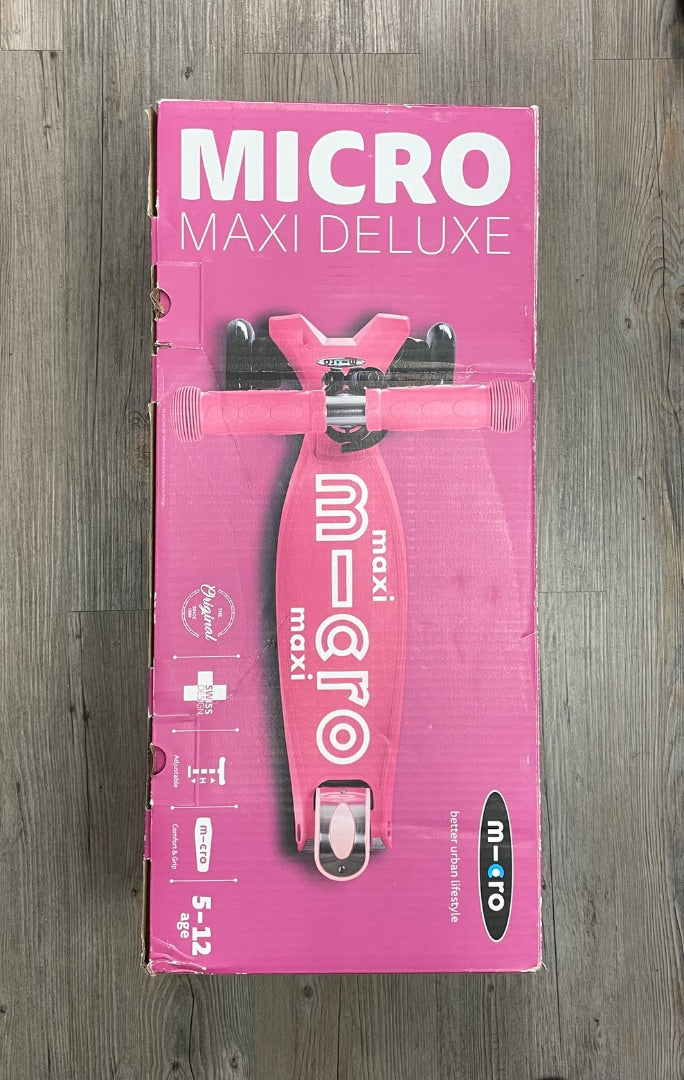 Pink MIcro Maxi Deluxe Scooter, 5-12Y