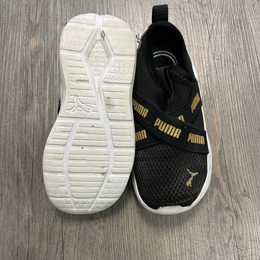 Black Puma Slip On Shoes, 9T