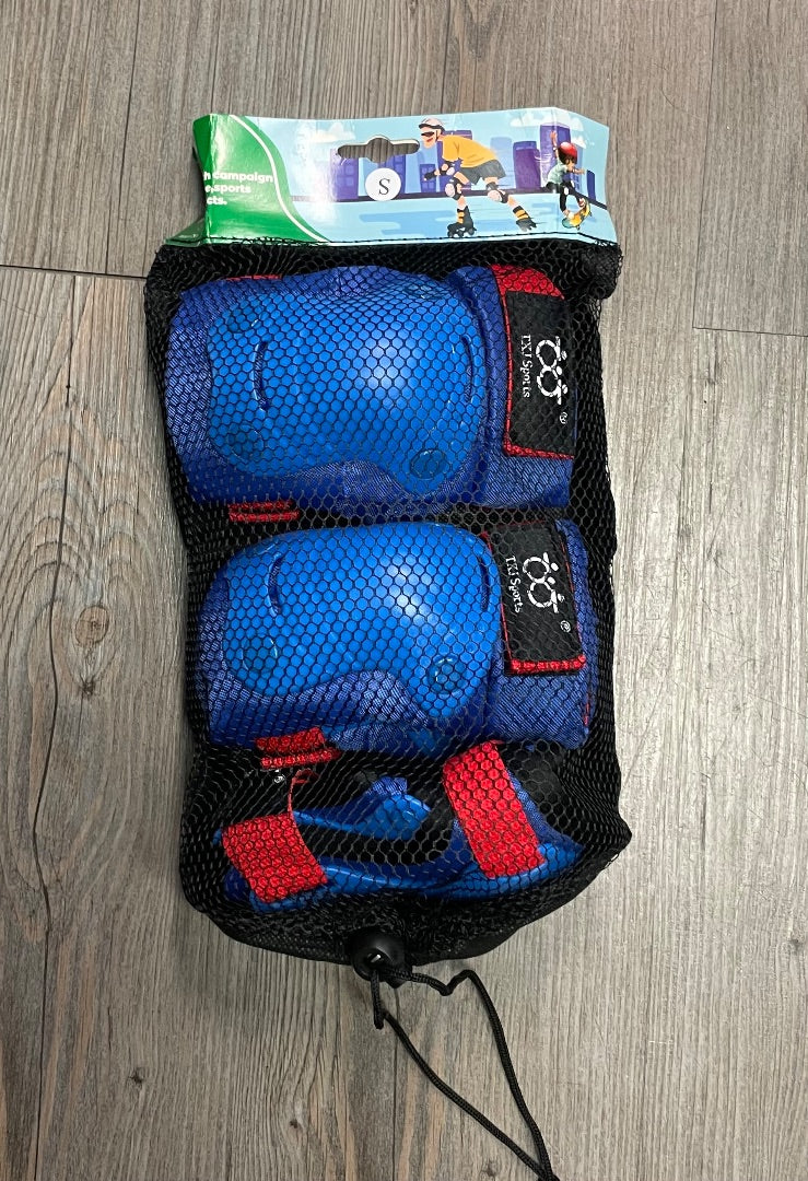 Blue TXJ Sports New Roller Blade Safety Guards, Child Small