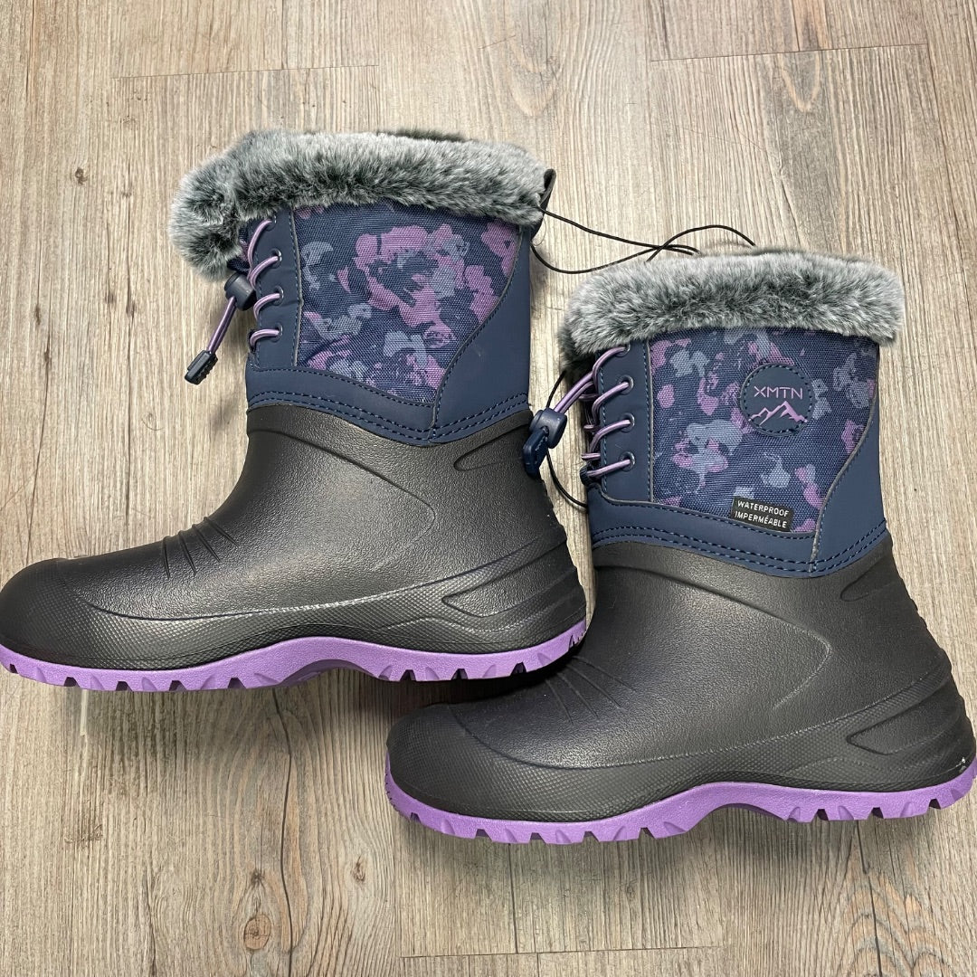 Black Purple XMTN NEW Winter Boots, 2Y