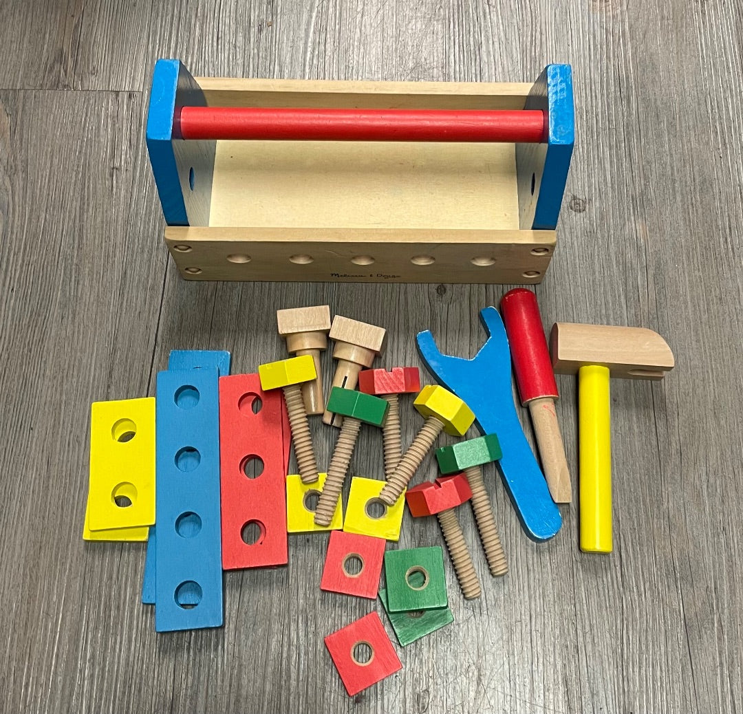 Wooden Melissa & Doug Tool Box, 3Y