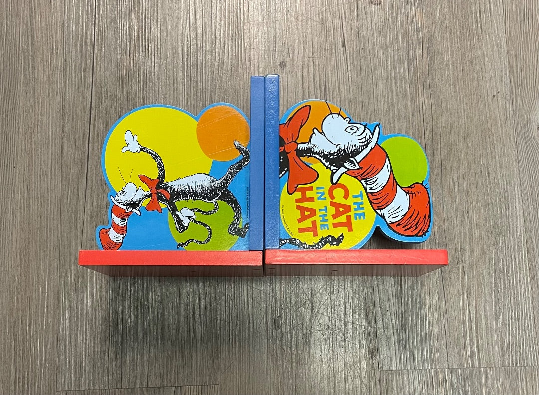 Multi Colour Cat in the Hat Book Ends, 2 pcs
