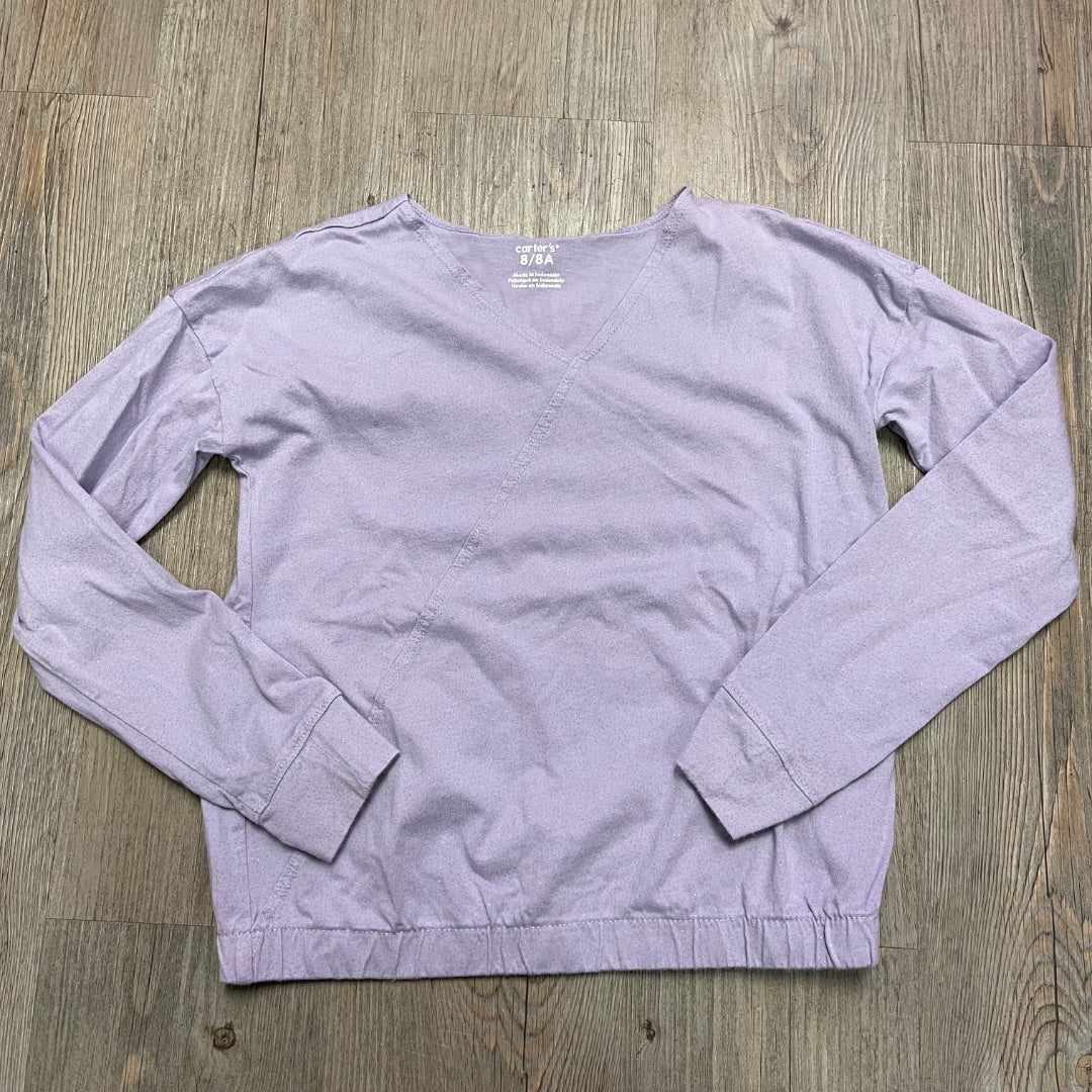 Purple Oshkosh Long Sleeve Top, 8Y