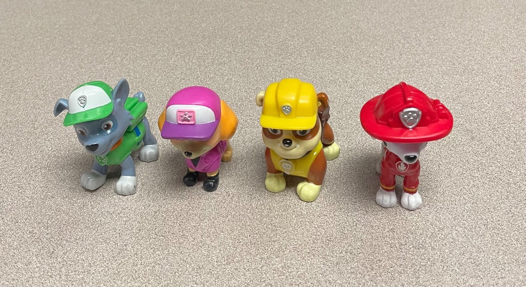 Multi Colour Paw Patrol Assorted Paw patrol Action Figure, 4PCs