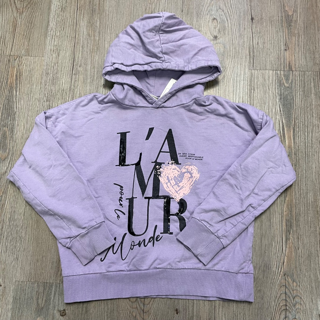 Lavender Plaza Itallia Pullover Hoodie, 8-9Y