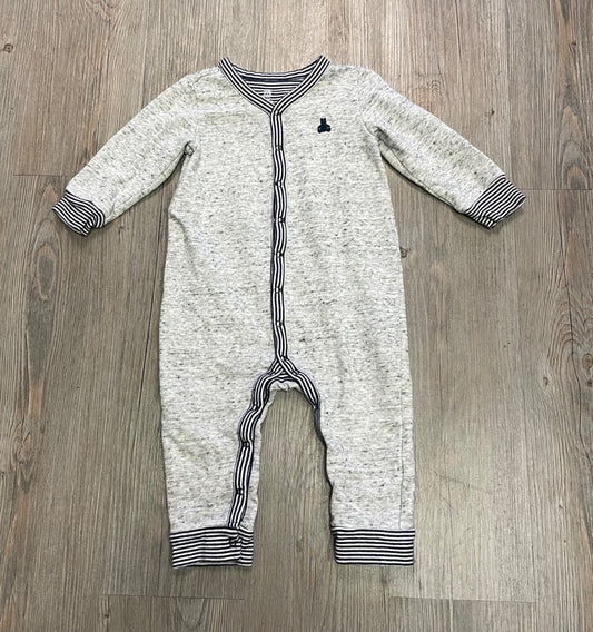 Grey Gap PJ Onesie, 12-18M